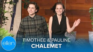 Sibling Duo Timothée amp Pauline Chalamet [upl. by Annal504]