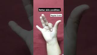 Better skin condition mudratherapy meditation ytshortsvideo [upl. by Irrabaj509]