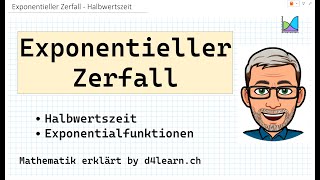 Exponentieller Zerfall  Halbwertszeit [upl. by Nylisoj]