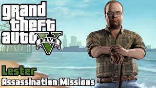 GTA 5 Lester  ALL 5 Assassination Missions  PS5 [upl. by Suivatra459]