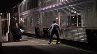 Amtrak 6 makes schedule stop on time 5 Sep 2024 [upl. by Hoffert]