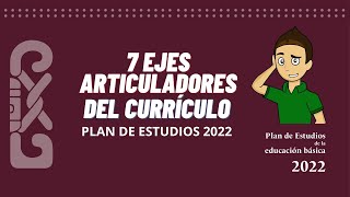 7 EJES ARTICULADORES DEL CURRíCULO DE LA EDUCACION BASICA 2022 [upl. by Inaffit]