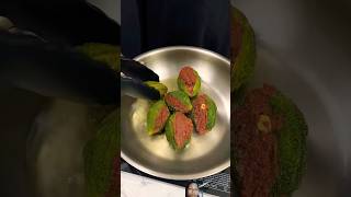 Bharwa Karela Cooking  shorts vegrecipe indianasmrworld [upl. by Neiht]