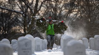 Wreaths Out at Arlington National Cemetery 2024 [upl. by Groveman]