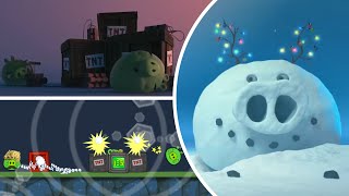 Bad Piggies Vs Piggy Tales Vs jammed and snooze [upl. by Nithsa]