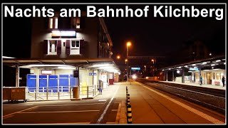 Nachts am Bahnhof Kilchberg  Zürich  Schweiz 2020 [upl. by Alioz]