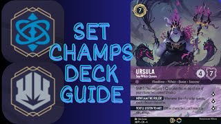 DISNEY LORCANA Sapphire Steel Set Championship Deck Guide [upl. by Enrol306]