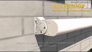 Rolloshop24  Markisen  Montage EUROPE 2020 [upl. by Ninel485]