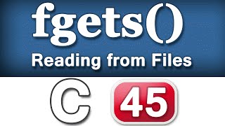 fgets Function C Programming Language Video Tutorial [upl. by Isobel]