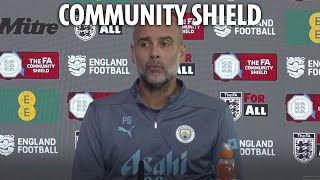 Pep Guardiolas press conference as Man City prepare to face Man Utd in Community Shield [upl. by Neda]