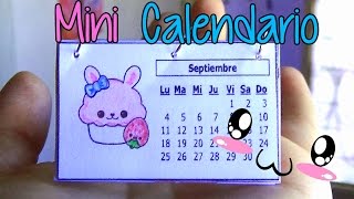 Ideas para organizarte Haz un mini calendario fácil  Easy mini calendar [upl. by Vasiliki]