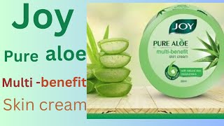 Joy pure aloe multi benefit skin cream। moisturizing [upl. by Aicnatsnoc]