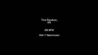 Metronome 68 200BPM w 1st Beat Accent [upl. by Phemia]