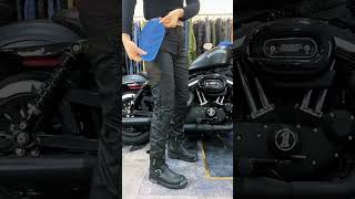 VOLERO™ Glossy Coated Fabric Motorcycle Pants for Women [upl. by Hatokad789]