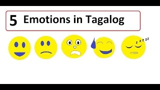 5 different “ Emotions “ in Tagalog [upl. by Brenden397]