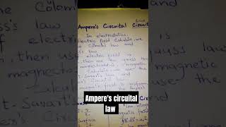 Derivation of Amperes circuital law [upl. by Vivi]