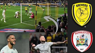 DRAMA AS HUMPHREYS WINS IT IN THE 90TH MINUTE Burton vs Barnsley [upl. by Yenohtna]