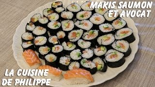 Makis saumon et avocat [upl. by Eirot]