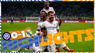 HIGHLIGHTS  Inter 01 Real Madrid  Rodrygos GOAL [upl. by Brittany839]