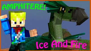 ❤COMO DOMESTICAR UN AMPHITHERE❤ en Minecraft con el Mod Ice and Fire versión 1182 [upl. by Ronoh]