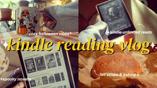 kindle reading vlog ✨ 📖 🌙 dark fantasy romance on kindle unlimited amp a spooky novella [upl. by Eirallih]