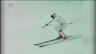 Alpine ski 1981 WC Val disere Franz Klammer Downhill [upl. by Thomasa]