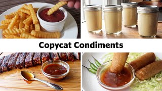 14 Copycat Condiment Recipes  Homemade Ketchup Mustard Mayo amp More [upl. by Igal]