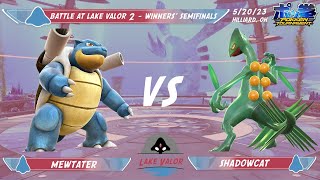 Battle at Lake Valor 2 Winners Semifinals Mewtater Blastoise vs Shadowcat Sceptile [upl. by Ytsrik968]