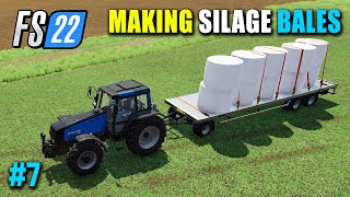 Farming Simulator 22  FS22  Silage Bales  Windrower  Baler  Planting Soybeans  Part 7 [upl. by Caldera105]