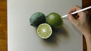 Drawing Limes 😱 CHALLENGE  more realistic than life [upl. by Pool312]