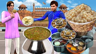 Delhi Ka Lalchi PaniPuri Wala Greedy Pani Puri Hindi Kahanya Hindi Moral Stories Funny Comedy Video [upl. by Edbert]