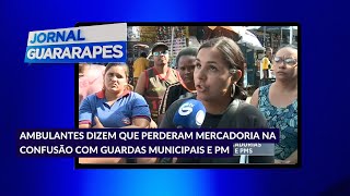 Ambulantes dizem que perderam mercadoria na confusão com guardas municipais e PM [upl. by Nylidam]