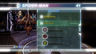 Marvel Ultimate Alliance Spiderman training 100 percent [upl. by Ainahs]