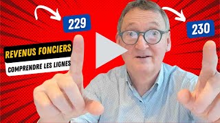 Déclaration des revenus fonciers lignes 229 et 230 [upl. by Oicul795]