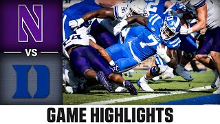 Northwestern vs Duke Game Highlights  2023 ACC Football [upl. by Harbison]