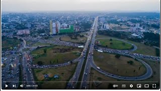 THE LARGEST AND DECORATED ROUND ABOUT IN WEST AFRICA Tetteh Quarshie Ghana Accra [upl. by Bowen984]