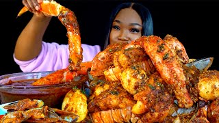 KING CRAB SEAFOOD BOIL MUKBANG  DESHELLED SEAFOOD BOIL MUKBANG  Seafood  Mukbang [upl. by Karry]