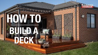 How To Build A Deck  Bunnings Warehouse [upl. by Elexa]