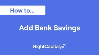 How To Add Bank Savings [upl. by Areht610]