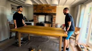 Making a dining table [upl. by Kimbra]