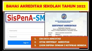 CARA MENGETAHUI DATA AKREDITASI SEKOLAH DAN CETAK SERTIFIKAT AKREDITASI [upl. by Namor744]