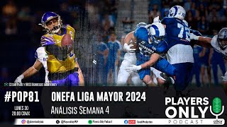 Ep 81  ONEFA Liga Mayor 2024 Análisis Semana 4 Previa UANLMTY PoliUNAM  Players Only Podcast [upl. by Christina681]