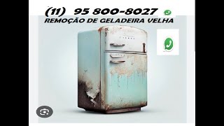 REMOÇÃO DE GELADEIRA VELHA Vila Regina 11 95 8008027 J N R [upl. by Hoffer]