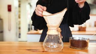 CoffeeSock Chemex 613 Cup How To [upl. by Nnewg975]