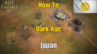 Build Order For Japan In AOE 4  Dark Age Samurai Rush [upl. by Nospmis]