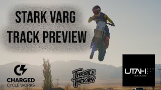 Arenacross Track Preview on a Stark Varg Utah Moto co Fall Series [upl. by Niletac]