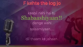 Shabaashiyaan   Kehte The Logg Jo  Mission Mangal  Karaoke 🎤 Version  Songs Karaoke [upl. by Rebna]