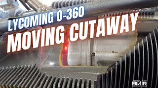 Aircraft Engine O360 Moving Cutaway  Oshkosh 2021 [upl. by Ku]