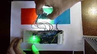 TCS3200 color sensor Arduino RGB LED [upl. by Eslehc]