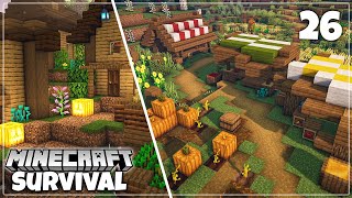 Autumn Decorations amp Build Ideas  Minecraft 116 Survival Lets Play [upl. by Lad]